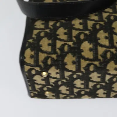 Pre-owned Dior Trotter Black Canvas Shoulder Bag ()