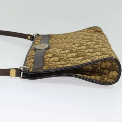 Pre-owned Dior Trotter Brown Canvas Shoulder Bag ()