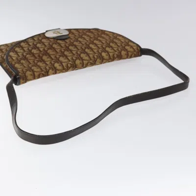 Pre-owned Dior Trotter Brown Canvas Shoulder Bag ()
