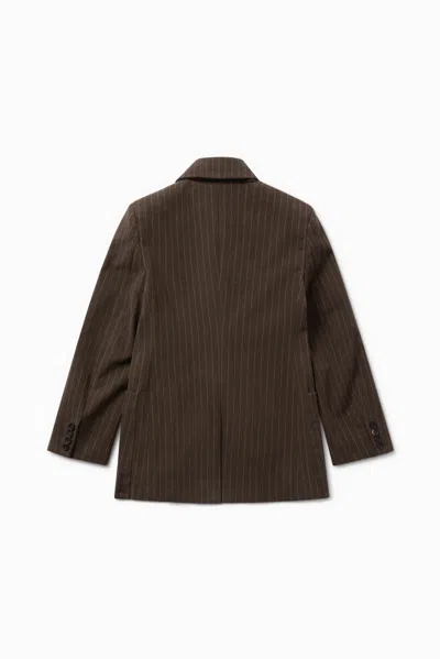 1989 Studio Pinstripe Blazer In Pink