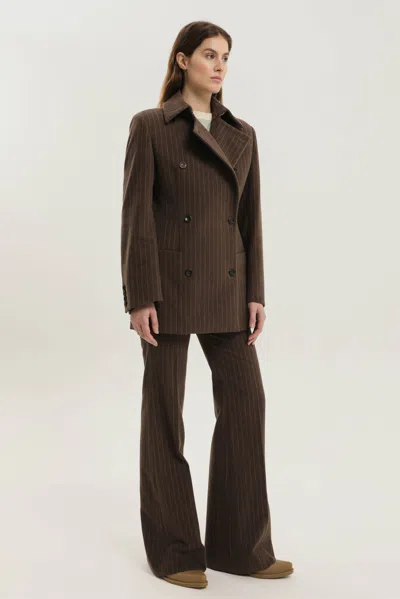 1989 Studio Pinstripe Blazer In Pink