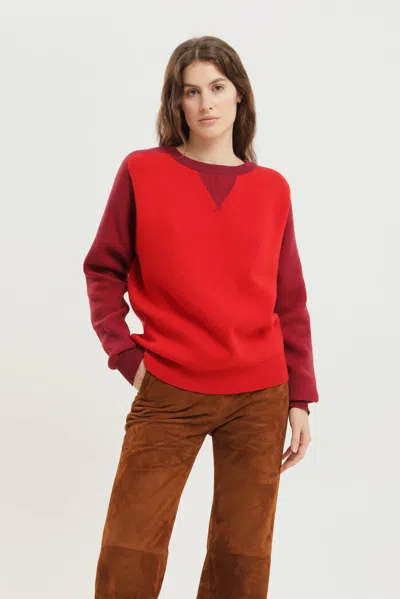 1989 Studio Stone Island Midnight Blue Nylon Bomber Jacket In Red