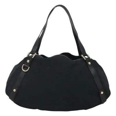 Pre-owned Gucci Abbey Black Canvas Tote Bag ()