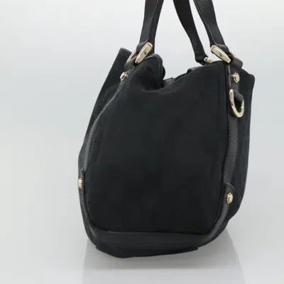 Pre-owned Gucci Abbey Black Canvas Tote Bag ()