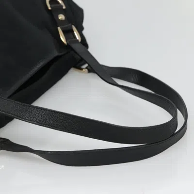 Pre-owned Gucci Abbey Black Canvas Tote Bag ()