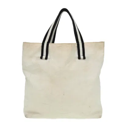 Pre-owned Gucci Cabas White Canvas Tote Bag ()