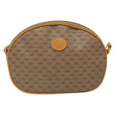 Pre-owned Gucci Gg Canvas Beige Canvas Shoulder Bag ()