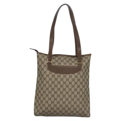 Pre-owned Gucci Gg Canvas Beige Canvas Shoulder Bag ()