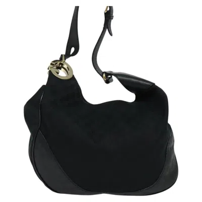 Pre-owned Gucci Gg Canvas Black Canvas Shoulder Bag ()