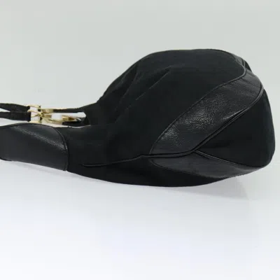 Pre-owned Gucci Gg Canvas Black Canvas Shoulder Bag ()