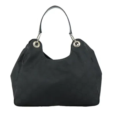 Pre-owned Gucci Gg Canvas Black Canvas Shoulder Bag ()