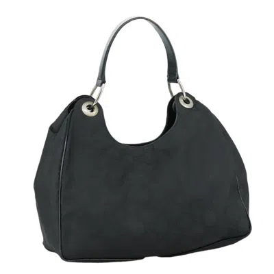 Pre-owned Gucci Gg Canvas Black Canvas Shoulder Bag ()