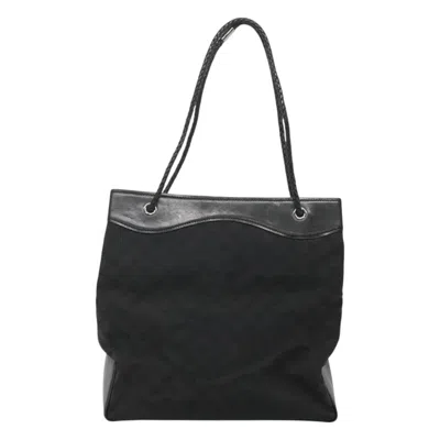 Pre-owned Gucci Gg Canvas Black Canvas Tote Bag ()