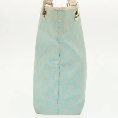 Pre-owned Gucci Gg Canvas Blue Canvas Tote Bag ()