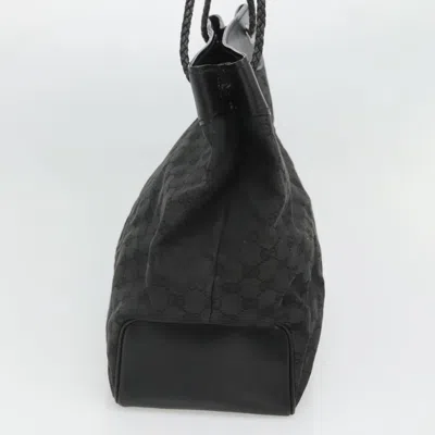 Pre-owned Gucci Gg Canvas Black Canvas Tote Bag ()