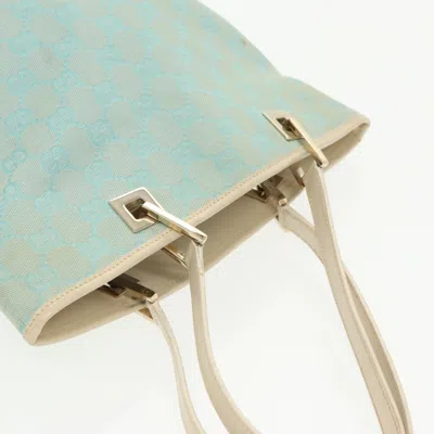 Pre-owned Gucci Gg Canvas Blue Canvas Tote Bag ()