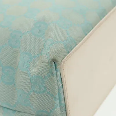 Pre-owned Gucci Gg Canvas Blue Canvas Tote Bag ()