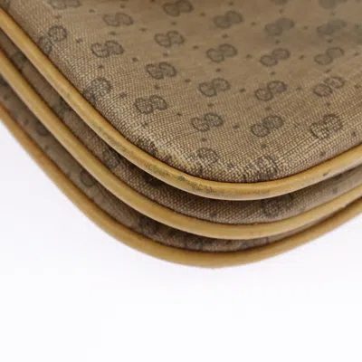 Pre-owned Gucci Micro Small Gg Canvas Beige Canvas Shoulder Bag ()
