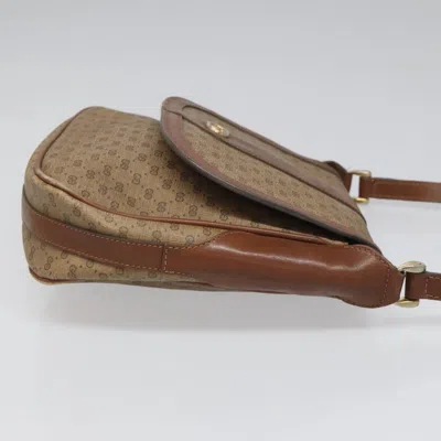 Pre-owned Gucci Micro Small Gg Canvas Brown Canvas Shoulder Bag ()