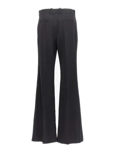 Chloé Broken-heel Low-rise Stretch-wool Pants In Black