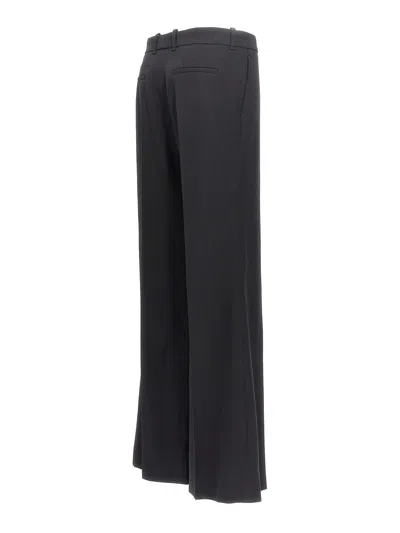 Chloé Broken-heel Low-rise Stretch-wool Pants In Black