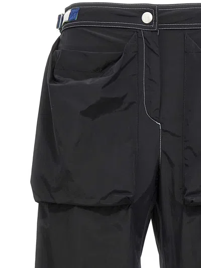 Pucci Logo-embroidered Cargo Pants In Black