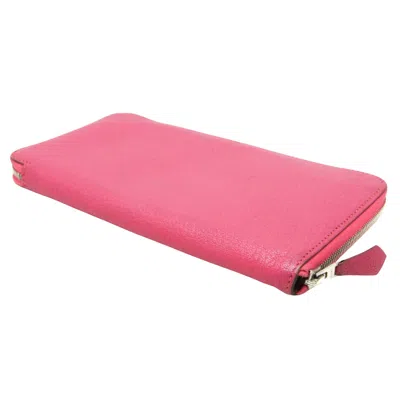 Pre-owned Hermes Hermès Azap Pink Leather Wallet  ()