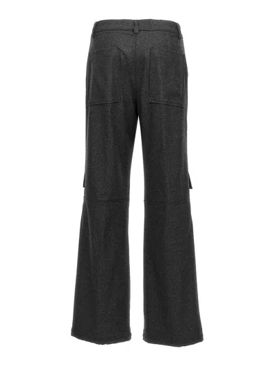 P.a.r.o.s.h Grey Cargo Pants In Gray