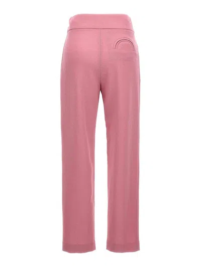 Blazé Milano Trousers Chic High Waist In Pink