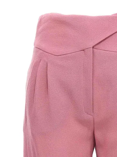Blazé Milano Trousers Chic High Waist In Pink
