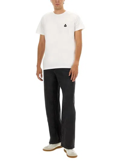 Isabel Marant Five-pocket Belt Loop Stitched Trousers In Blue