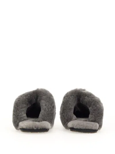 Ugg Scuffette Ii Black Suede Slippers In Black