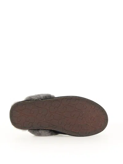 Ugg Scuffette Ii Black Suede Slippers In Black