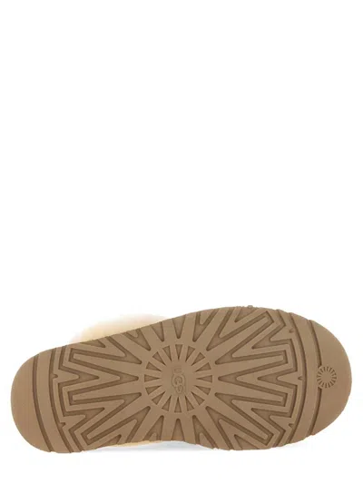 Ugg Biscuit Suede Disquette Slippers In Brown