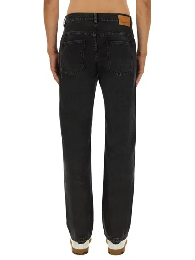 Isabel Marant Five-pocket Belt Loop Stitched Trousers In Blue