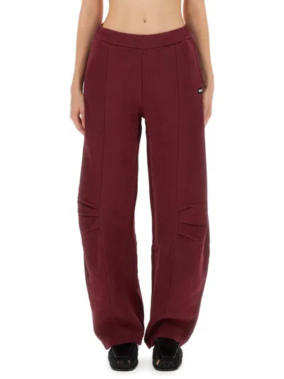 Rotate Birger Christensen Joggers Featuring Elastic Waistband And Side Pockets In Red