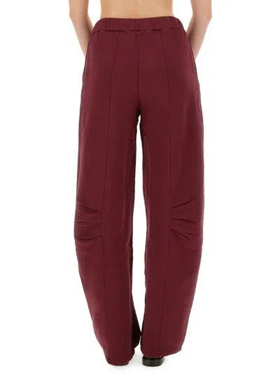 Rotate Birger Christensen Joggers Featuring Elastic Waistband And Side Pockets In Red