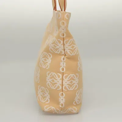 Pre-owned Loewe Anagram Beige Canvas Tote Bag ()