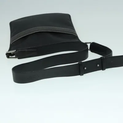 Pre-owned Loewe Anagram Black Leather Shoulder Bag ()