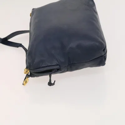 Pre-owned Loewe Anagram Navy Leather Shoulder Bag ()