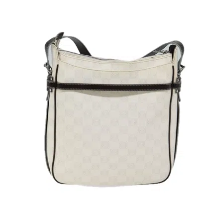 Pre-owned Loewe Anagram White Canvas Shoulder Bag ()