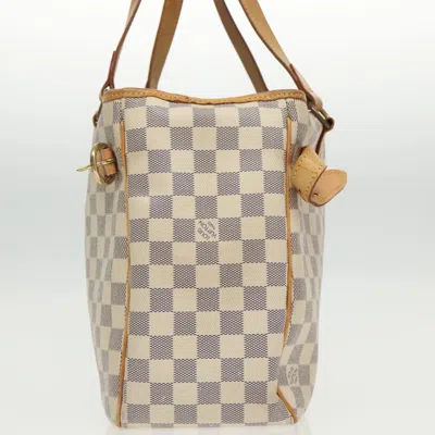 Pre-owned Louis Vuitton Batignolles Horizontal White Canvas Tote Bag ()