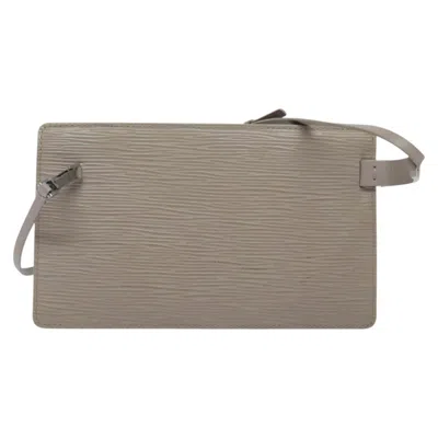 Pre-owned Louis Vuitton Brown Leather Clutch Bag ()