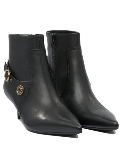 Pinko Booties With Love Birds Logo On The Strap