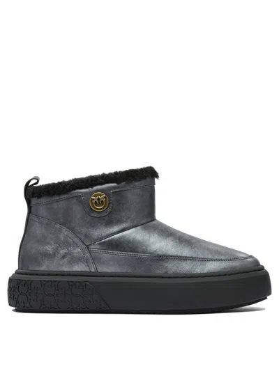 Pinko Yoko 22 Leather Ankle Boots