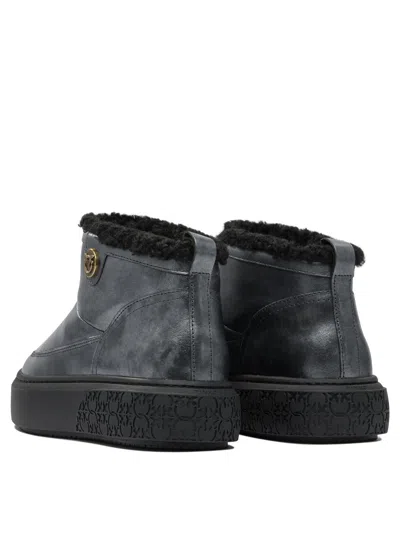 Pinko Yoko 22 Leather Ankle Boots