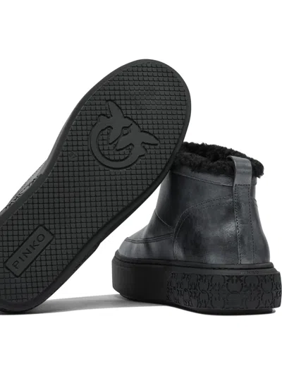 Pinko Yoko 22 Leather Ankle Boots