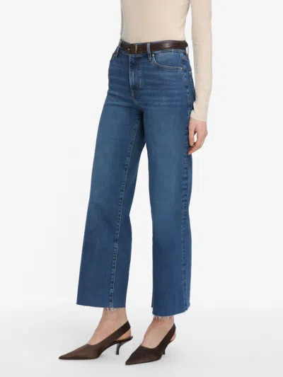 Frame Le Slim Palazzo High Rise Wide-leg Jean In Femma In Blue