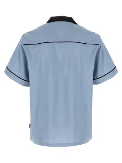 Carhartt Casual Shirt With Contrast Collar And Pockets In Blue