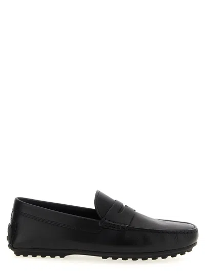 Tod's 'city Gommino' Loafers In Black